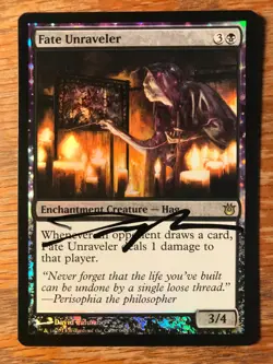 Magic the Gathering MTG foil Fate Unraveler Born of the Gods signed NM - Image 1