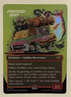 Howlsquad Heavy Borderless Foil - Aetherdrift MTG Magic the Gathering - Image 1