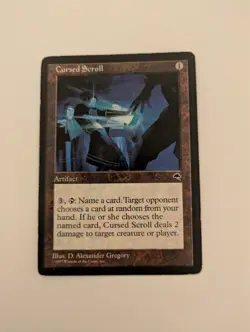 Magic the Gathering Cursed Scroll Tempest Lightly Played MTG - Image 1