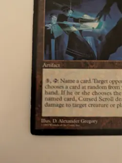 Magic the Gathering Cursed Scroll Tempest Lightly Played MTG - Image 3