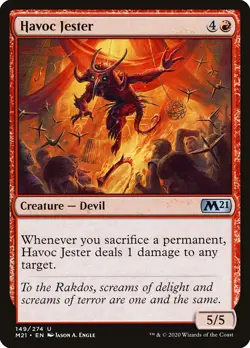 Havoc Jester (149) – Core Set 2021 M21 – MTG Magic the Gathering - Image 1