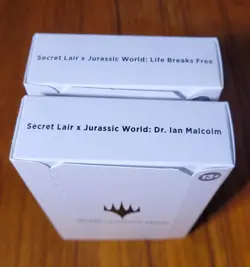 MTG Secret Lair Jurassic World: Life Breaks Free & Dr. Ian Malcolm - NON-FOIL - Image 1