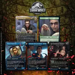 MTG Secret Lair Jurassic World: Life Breaks Free & Dr. Ian Malcolm - NON-FOIL - Image 3