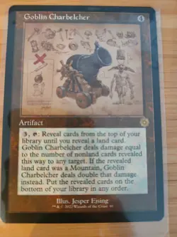 MTG Goblin Charbelcher Schematic Retro Frame The Brothers' War M/NM Free UK P&P - Image 1