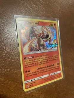 2019 Pokemon Sun Moon Team Up Charizard Promo #SM158 Near Mint - Image 5