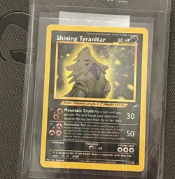 Shining Tyranitar 113/105 Neo Destiny Holo EBAY AUTHENTICATED LP Pokemon TCG - Image 1
