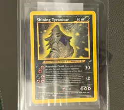 Shining Tyranitar 113/105 Neo Destiny Holo EBAY AUTHENTICATED LP Pokemon TCG - Image 3