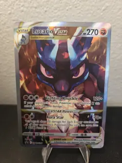 Pokemon TCG Lucario VSTAR SWSH291 Sword & Shield Crown Zenith Sealed Promo Card - Image 1