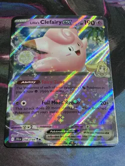 Lillie's Clefairy ex 056/159 Sv09: Journey Together Holo Pokemon Card - Image 1