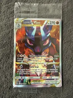 Pokemon TCG Lucario VSTAR SWSH291 Crown Zenith Promo Factory Sealed, Near Mint - Image 1