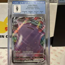 2021 POKEMON SHINING FATES HOLO #051 DITTO VMAX CGC 9 - Image 1