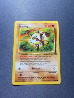 Pokemon TCG - Mankey - Jungle Set Unlimited - 55/64 - 1999-2000 Wizards - Image 1