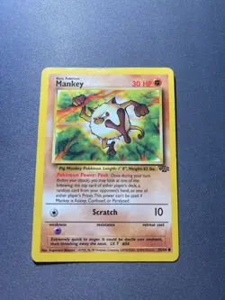 Pokemon TCG - Mankey - Jungle Set Unlimited - 55/64 - 1999-2000 Wizards - Image 3