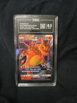 Pokemon TCG Charizard GX Holo Ultra Rare Hidden Fates Sun And Moon SM211 - Image 1