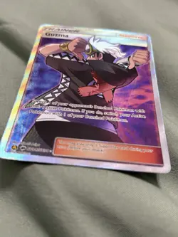 Pokemon TCG Guzma Hidden Fates Full Art Trainer Card. - Image 5