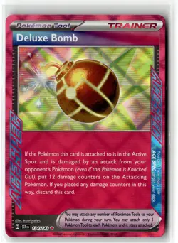Deluxe Bomb ⭐ 134/142 Holo ACE SPEC Rare Stellar Crown 2024 Pokemon NM - Image 1