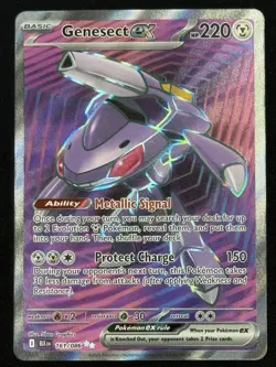 Genesect ex - 161/086 SV: Black Bolt - Ultra Rare Pokemon TCG Full Art - NM - Image 1