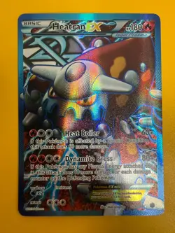 Pokemon Plasma Freeze Heatran EX (Team Plasma) Full Art 109/116 LP/NM SEE PHOTOS - Image 1