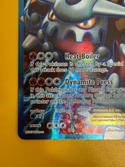 Pokemon Plasma Freeze Heatran EX (Team Plasma) Full Art 109/116 LP/NM SEE PHOTOS - Image 5