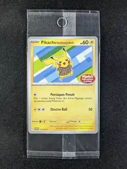 2024 Pokemon PIKACHU IN A BATIK SHIRT #155/SV-P Scarlet & Violet Promos IND - Image 1