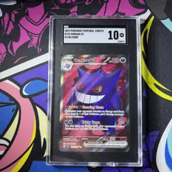 2024 Pokemon Temporal Forces Gengar ex Ultra Rare SGC 10 193/162 - Image 1