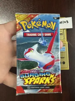 VERY HEAVY! BIG HITUUU22.36g Surging Sparks Pokemon TCG Booster (SEALED) - Image 2