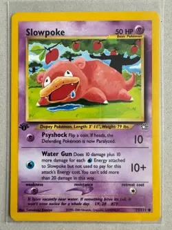 Pokemon Neo Genesis Slowpoke #73/111 Common 1st Edition - Image 1