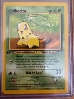 Pokemon TCG Chikorita Neo Genesis #54 Common 1st Edition - Image 1