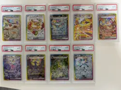 PSA 10 Terastal Festival ex Eevee's Evolution Set 9 sv8a Pokemon Card JPN 2024 - Image 1