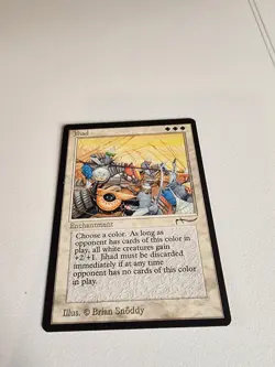 MTG Jihadd Arabian Nights Rare Card. Very Clean. See Photos For Condition. - Image 2