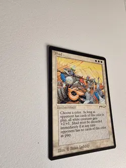 MTG Jihadd Arabian Nights Rare Card. Very Clean. See Photos For Condition. - Image 3