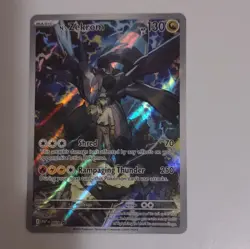 Pokemon N's Zekrom Full Art 031 MEP Holo 130 HP Dragon TCG Card - Image 1