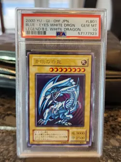 PSA 10 Blue Eyes White Dragon LB-01 Ultra Rare Initial Yugioh Card Japanese - Image 2