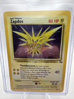 Pokemon Card - Zapdos Fossil 15/62 Holo Rare - Image 1