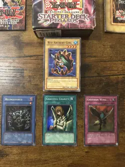 Yugioh 2003 Starter Deck Pegasus Unlimited Open Box LP Cards/Box Worn Vintage 53334303132 - Image 4