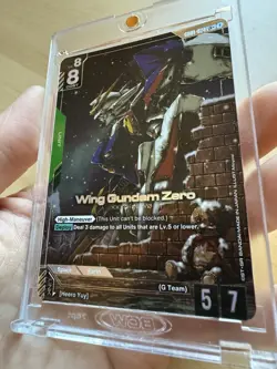 Gundam Card Game Wing Gundam Zero LR+ Alt Art GD01-024 English NM - Image 2