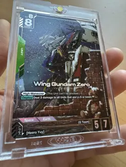 Gundam Card Game Wing Gundam Zero LR+ Alt Art GD01-024 English NM - Image 3