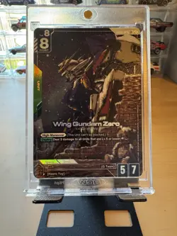 Gundam Card Game Wing Gundam Zero LR+ Alt Art GD01-024 English NM - Image 4