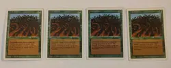 1993 3rd Edition Magic The Gathering GREEN (8) Card Lot War Mammoth Wall Of Wood - Image 2