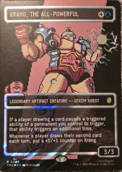Krang, The All-Powerful, 0086 - Borderless, Surge Foil - TMNT MTG - NM/M - Image 1