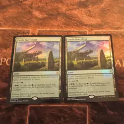 1x Castle Garenbrig Mtg Throne of Eldraine Foil NM - Image 1