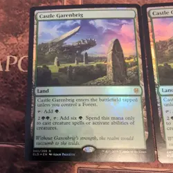 1x Castle Garenbrig Mtg Throne of Eldraine Foil NM - Image 2