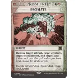 4x Decimate - SHOWCASE - Outlaws at Thunder Junction OTJ - NM - Image 1