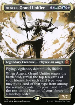 MTG Atraxa, Grand Unifier Borderless #316 Phyrexia: AWBO Excellent Condition MTG - Image 1