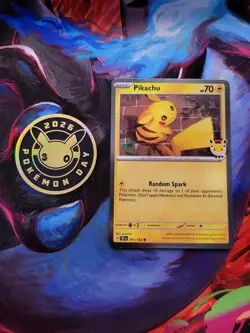Pikachu PROMO STAMPED 30TH ANNIVERSARY 2026 POKEMON DAY + COIN Cosmos 051/162 - Image 1