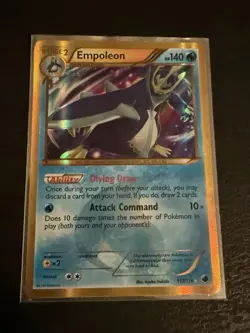 Pokemon Empoleon Secret Rare Holo Plasma Freeze 117/116 English 2013 TCG - Image 1