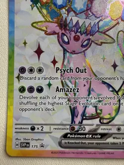 Espeon EX SVP 175 Promo NM RAW Pokemon TCG Scarlet & Violet - Image 5