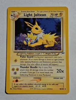 Pokemon - Light Jolteon - Neo Destiny 48/105 - Uncommon - LP - Image 1