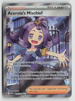 Acerola's Mischief 165/132 Pokemon ME01: Mega Evolution Ultra Rare NM - Image 1