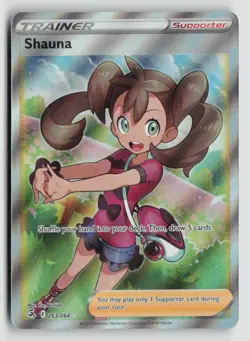 Shauna Full Art 263/264 Pokemon SWSH08: Fusion Strike Ultra Rare NM - Image 1